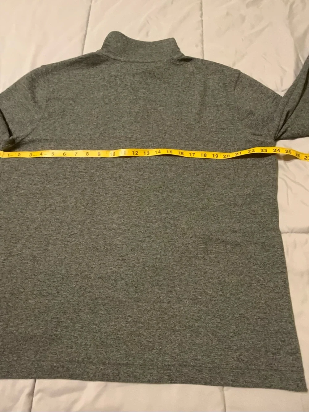 Banana Republic Men's Size XL Cotton & Poly Fine Knit 1/4 Zip Sweater Gray